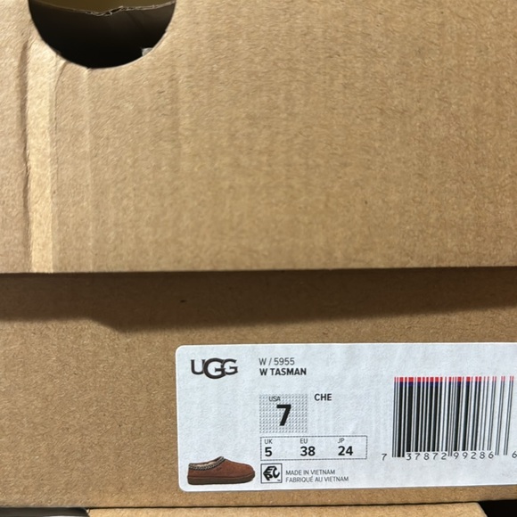 W7 Brand New UGG Women’s Tasman Slippers “Chestnut”5955-CHE - Picture 8 of 8
